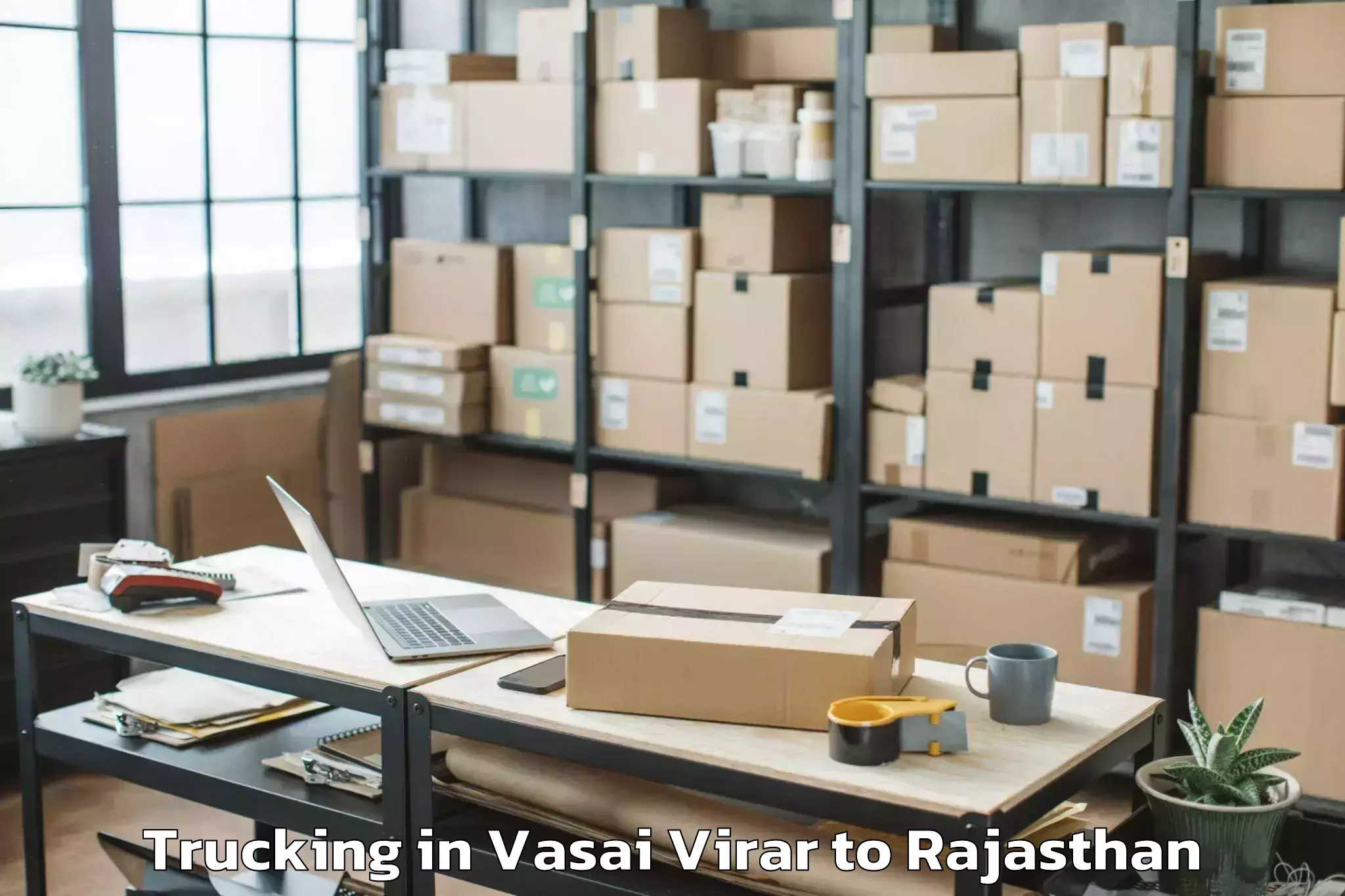 Easy Vasai Virar to Nimaj Trucking Booking